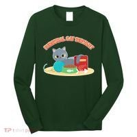 Funny Personal Cat Servant Long Sleeve Shirt thumb 0