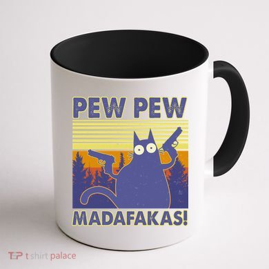 Funny Pew Pew Madafakas Coffee Mug back