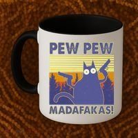 Funny Pew Pew Madafakas Coffee Mug thumb 2