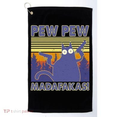 Funny Pew Pew Madafakas Golf Towel