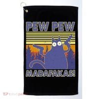 Funny Pew Pew Madafakas Golf Towel thumb 0