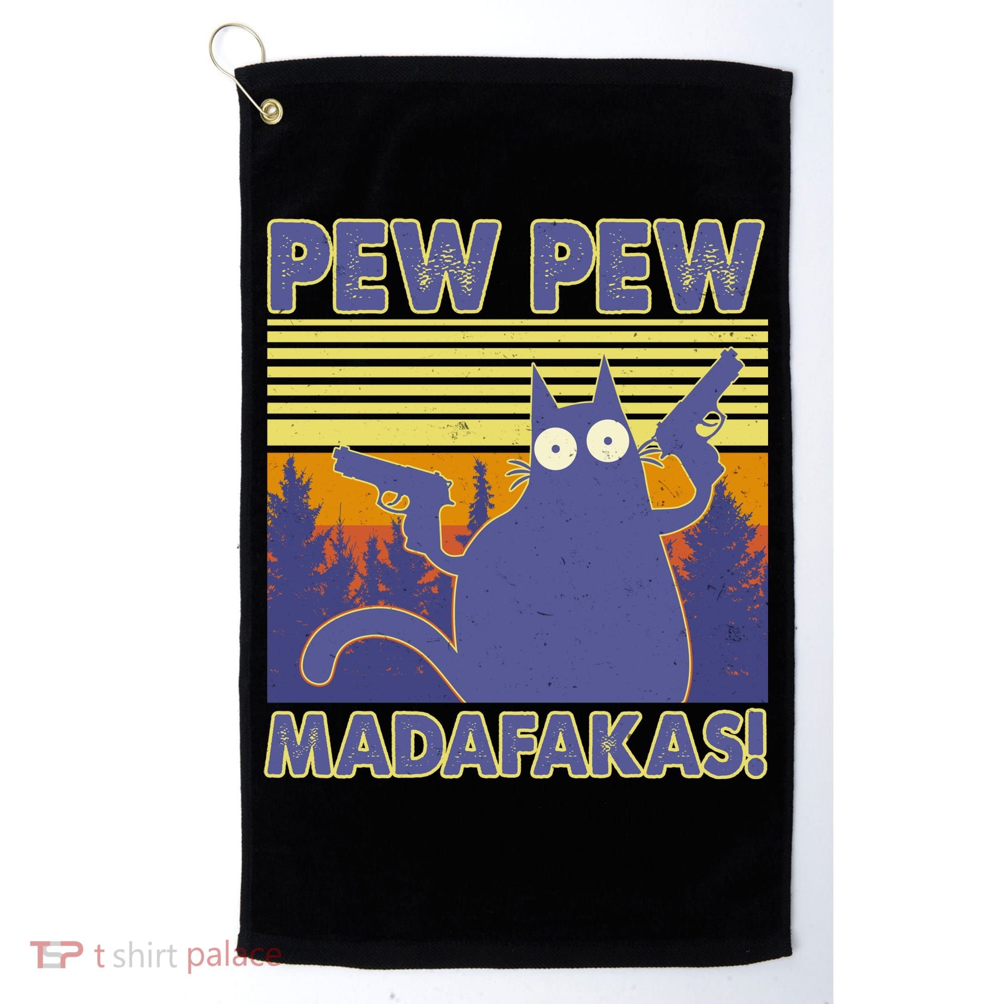 Funny Pew Pew Madafakas Golf Towel