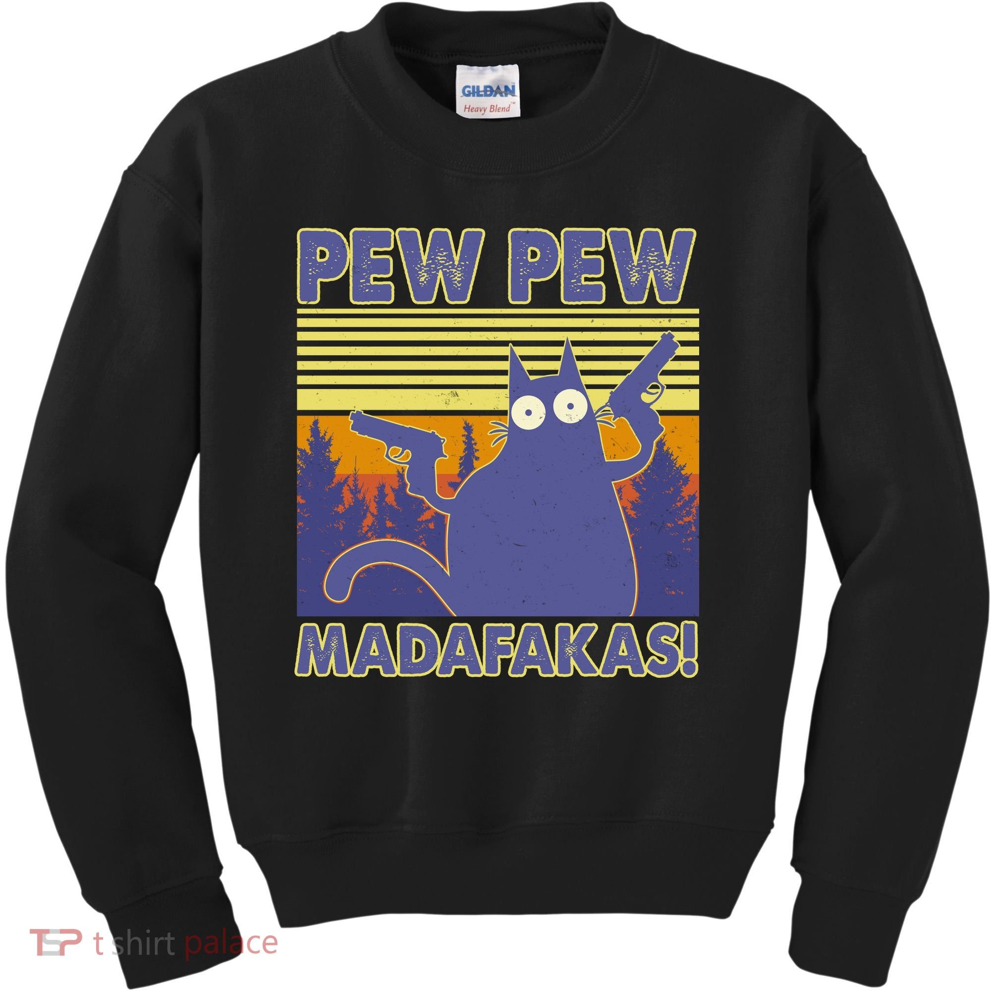 Funny Pew Pew Madafakas Kids Sweatshirt