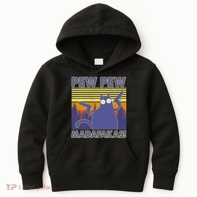 Funny Pew Pew Madafakas Kids Hoodie