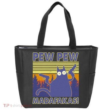 Funny Pew Pew Madafakas Tote Bag