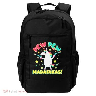 Funny Pew Pew Madafakas Unicorn Backpack