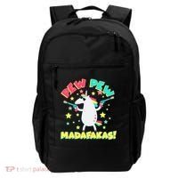 Funny Pew Pew Madafakas Unicorn Backpack thumb 0