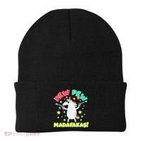 Funny Pew Pew Madafakas Unicorn Beanie thumb 0