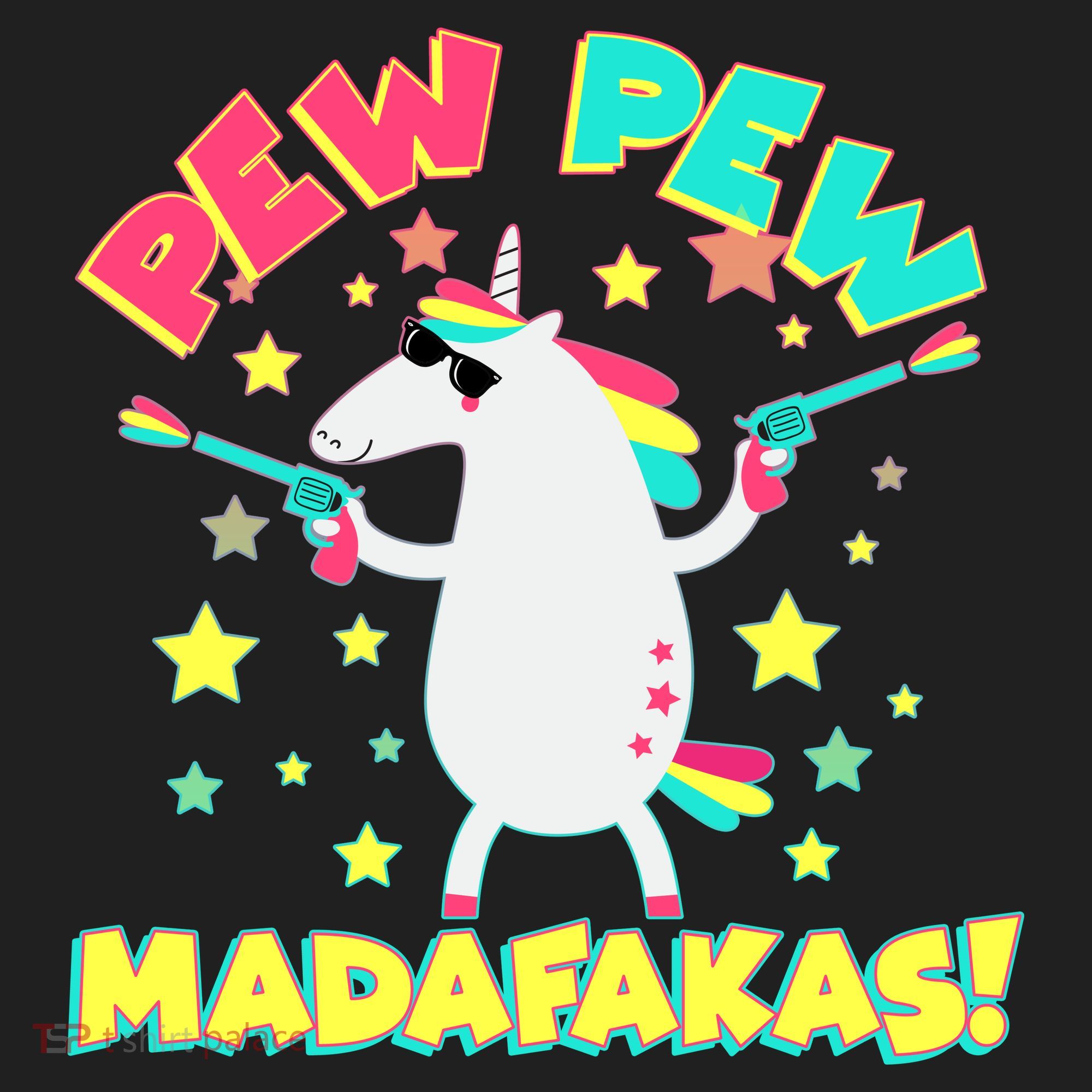 Funny Pew Pew Madafakas Unicorn Hat