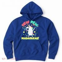 Funny Pew Pew Madafakas Unicorn Hoodie thumb 0