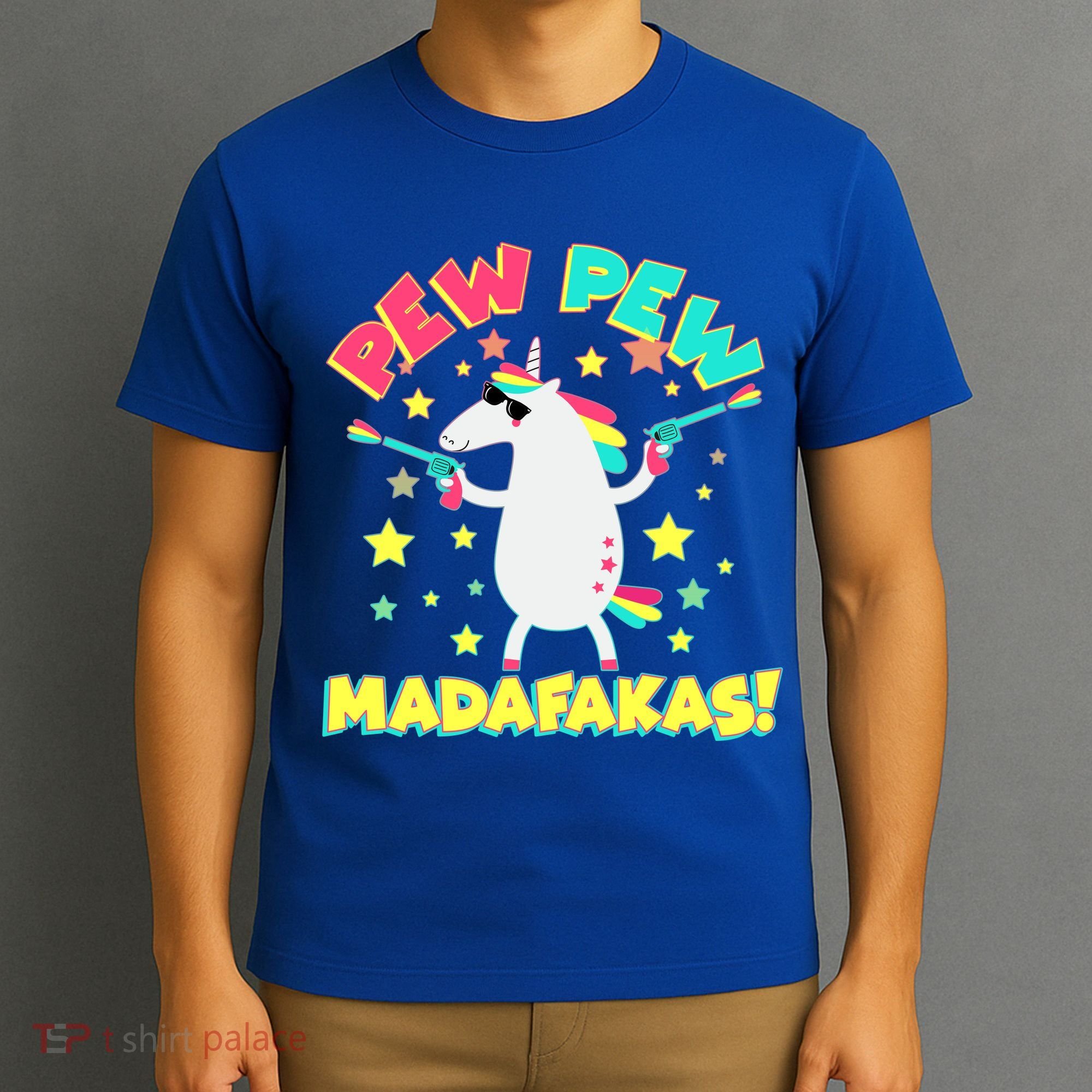 Funny Pew Pew Madafakas Unicorn T-Shirt
