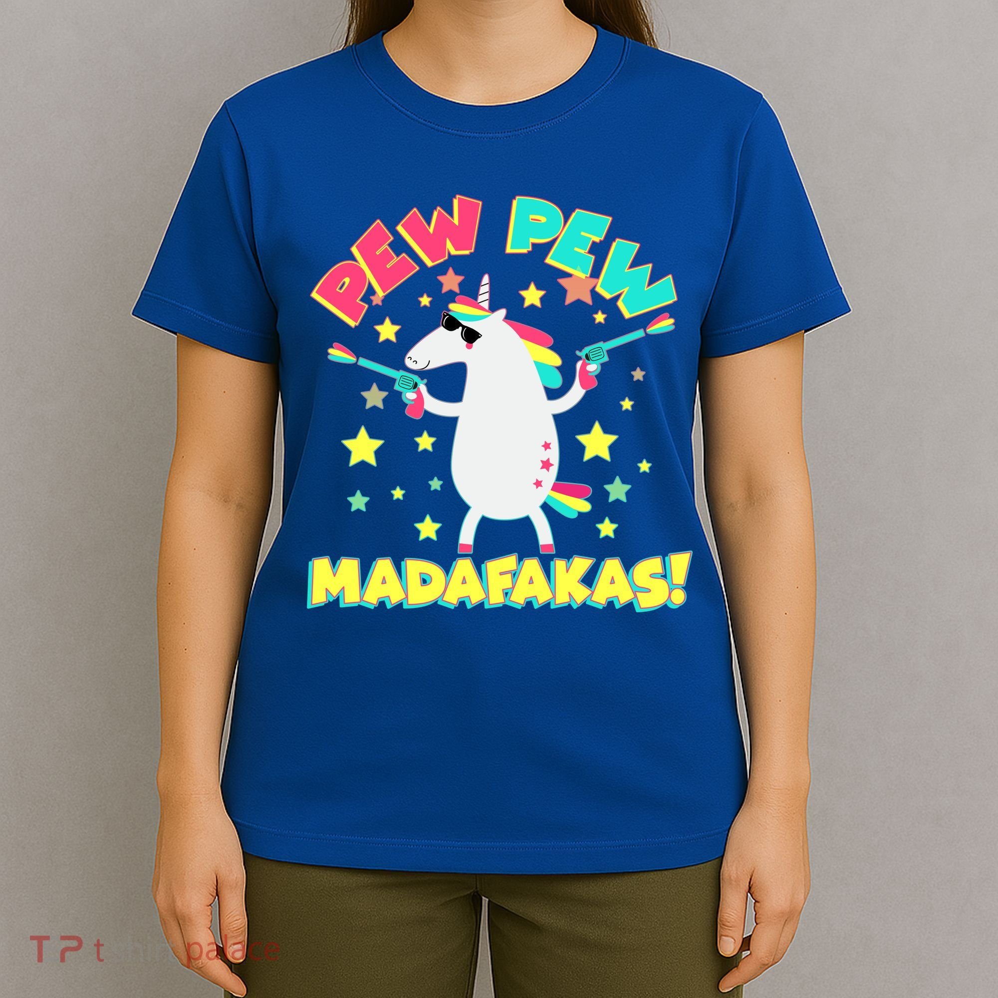 Funny Pew Pew Madafakas Unicorn T-Shirt