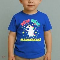 Funny Pew Pew Madafakas Unicorn Toddler T-Shirt thumb 2