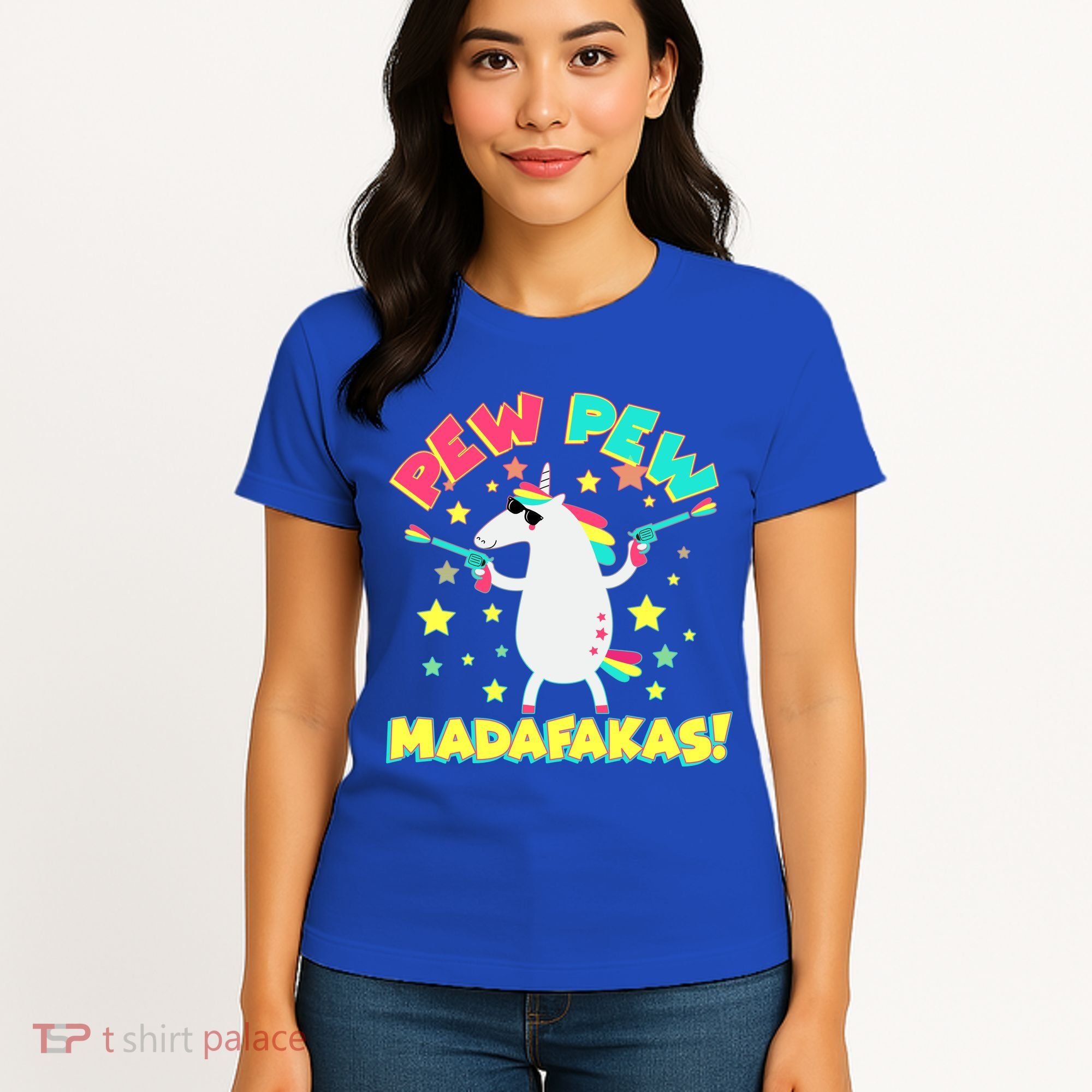 Funny Pew Pew Madafakas Unicorn Women's T-Shirt