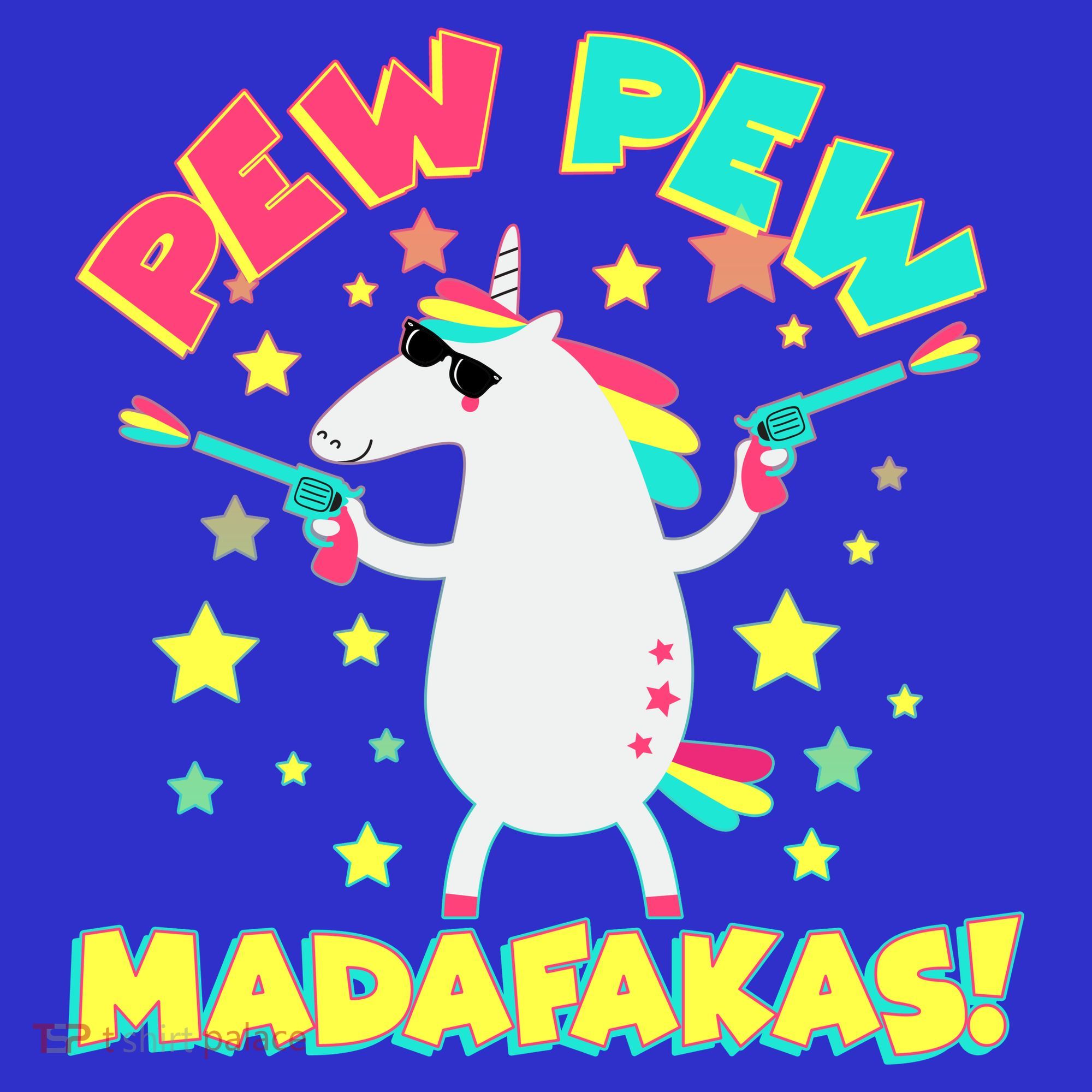 Funny Pew Pew Madafakas Unicorn Women's T-Shirt