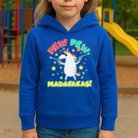 Funny Pew Pew Madafakas Unicorn Kids Hoodie thumb 3