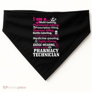 Funny Pharmacy Technician USA-Made Doggie Bandana