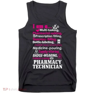 Funny Pharmacy Technician Tank Top