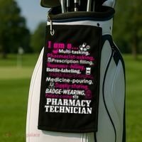 Funny Pharmacy Technician Golf Towel thumb 2
