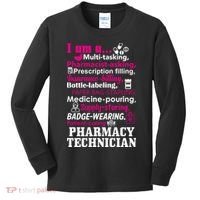 Funny Pharmacy Technician Kids Long Sleeve Shirt thumb 0