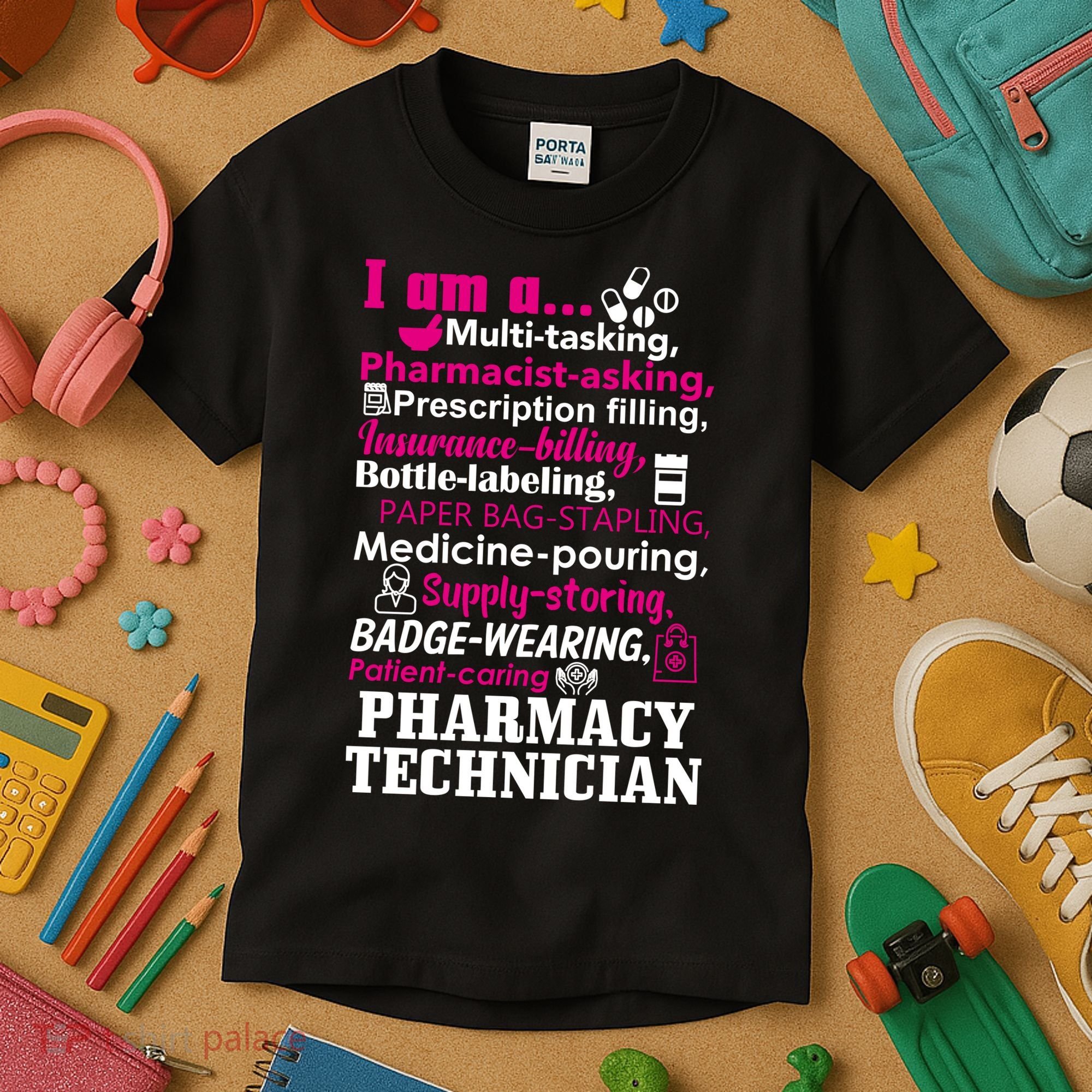 Funny Pharmacy Technician Kids T-Shirt