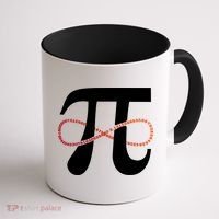 Funny Pi Infinity Numbers 3.14 Coffee Mug thumb 1