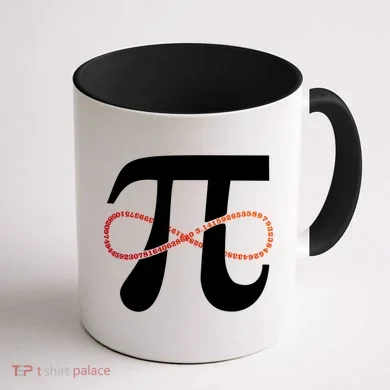 Funny Pi Infinity Numbers 3.14 Coffee Mug back