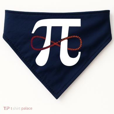 Funny Pi Infinity Numbers 3.14 USA-Made Doggie Bandana