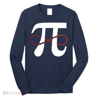 Funny Pi Infinity Numbers 3.14 Long Sleeve Shirt