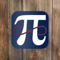 Funny Pi Infinity Numbers 3.14 Coaster thumb 0