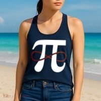Funny Pi Infinity Numbers 3.14 Women's Tank Top thumb 2