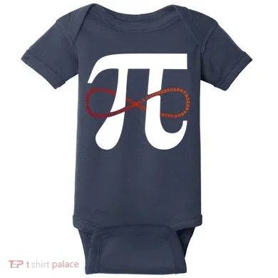 Funny Pi Infinity Numbers 3.14 Baby Bodysuit