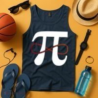 Funny Pi Infinity Numbers 3.14 Tank Top thumb 4
