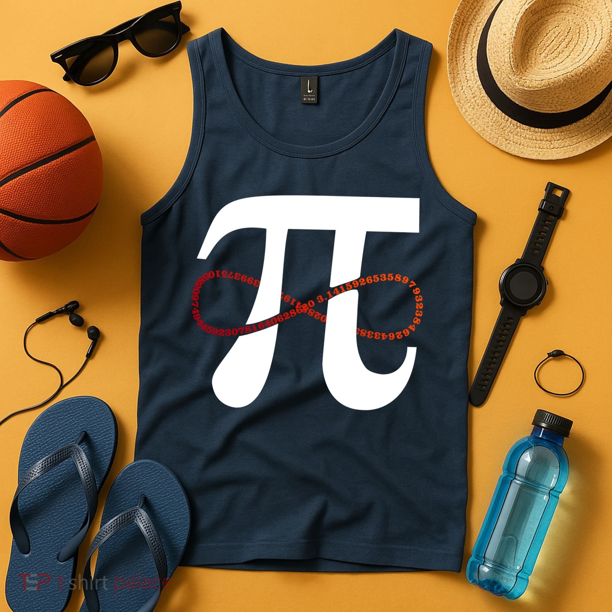 Funny Pi Infinity Numbers 3.14 Tank Top
