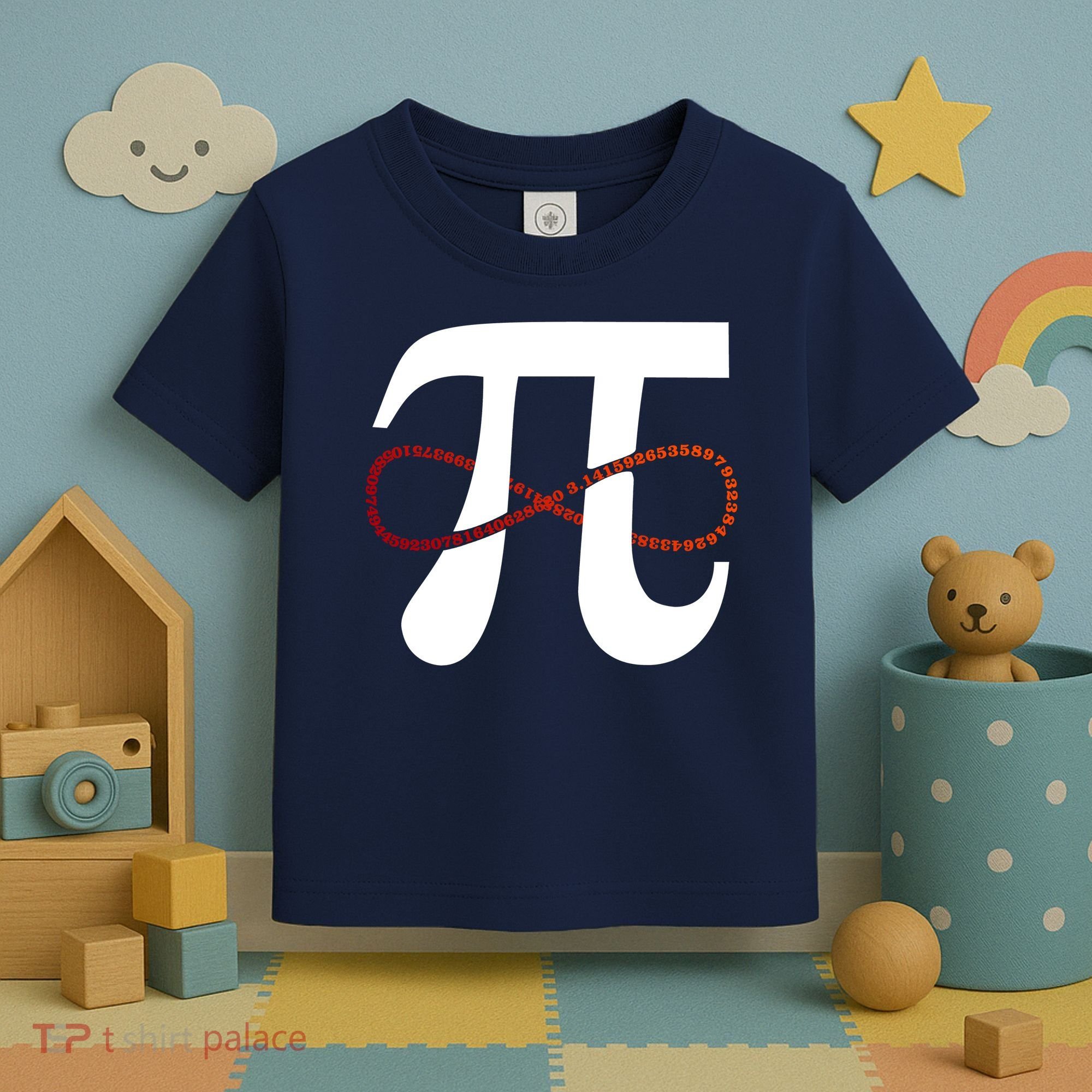 Funny Pi Infinity Numbers 3.14 Toddler T-Shirt