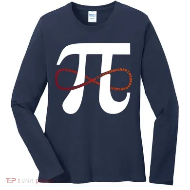 Funny Pi Infinity Numbers 3.14 Women's Long Sleeve Shirt