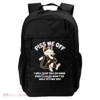 Funny Piss Me Off Cat Meme Backpack thumb 0