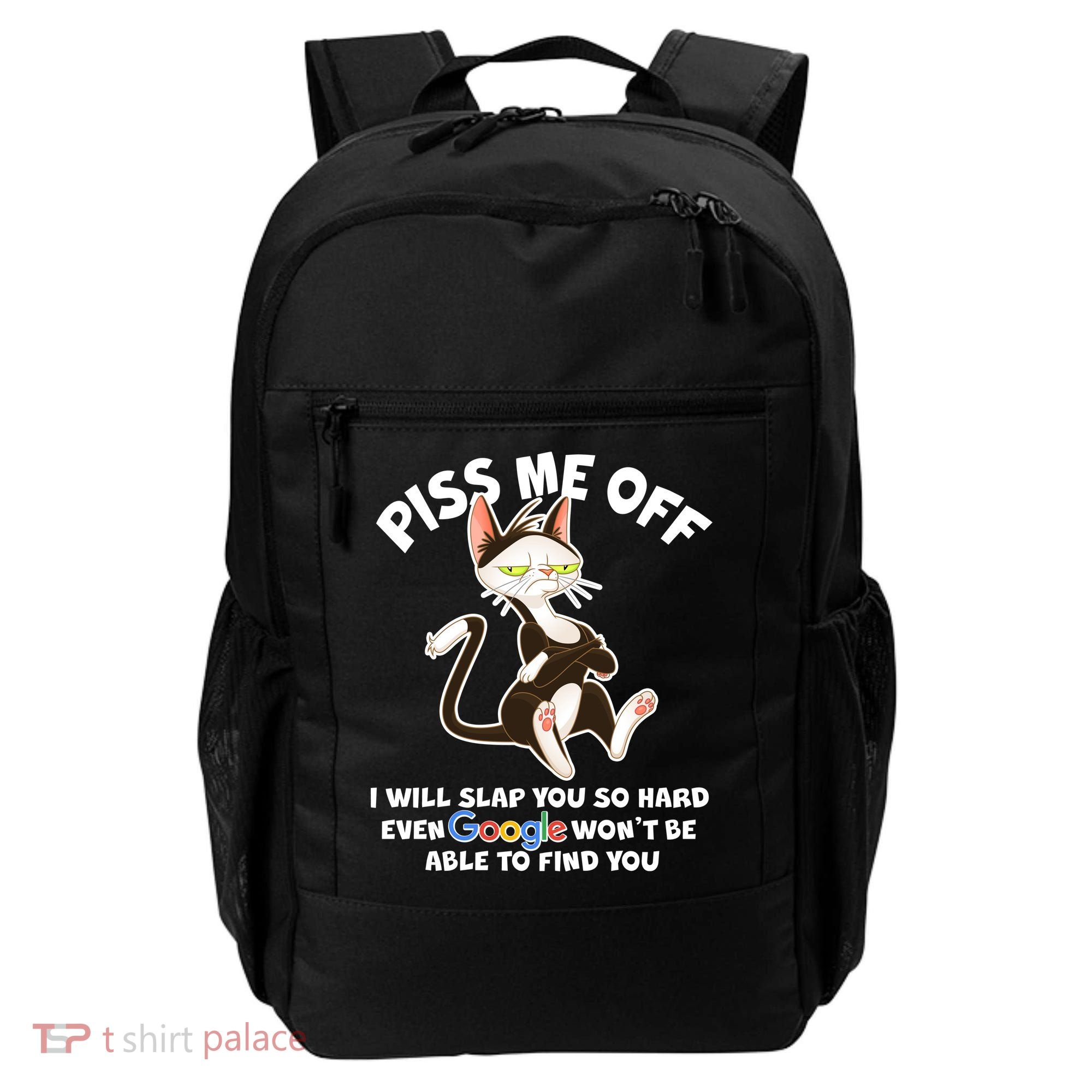 Funny Piss Me Off Cat Meme Backpack