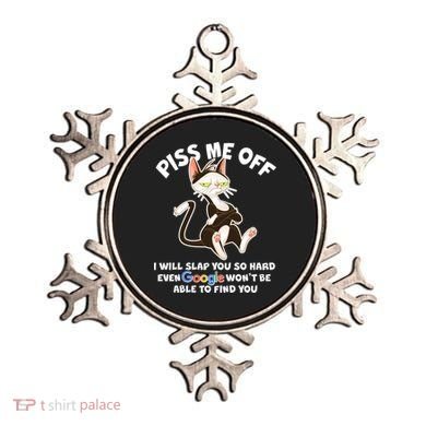 Funny Piss Me Off Cat Meme Ornament