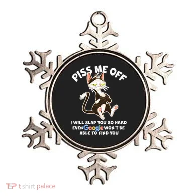 Funny Piss Me Off Cat Meme Ornament