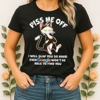 Funny Piss Me Off Cat Meme Women's T-Shirt thumb 2