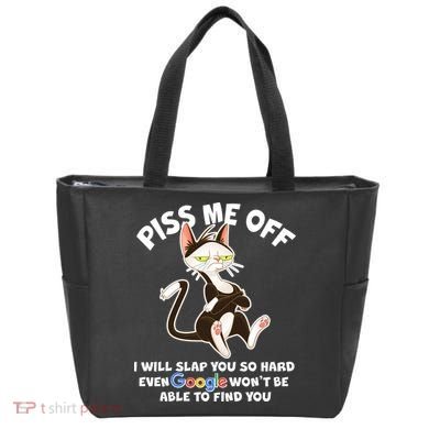 Funny Piss Me Off Cat Meme Tote Bag
