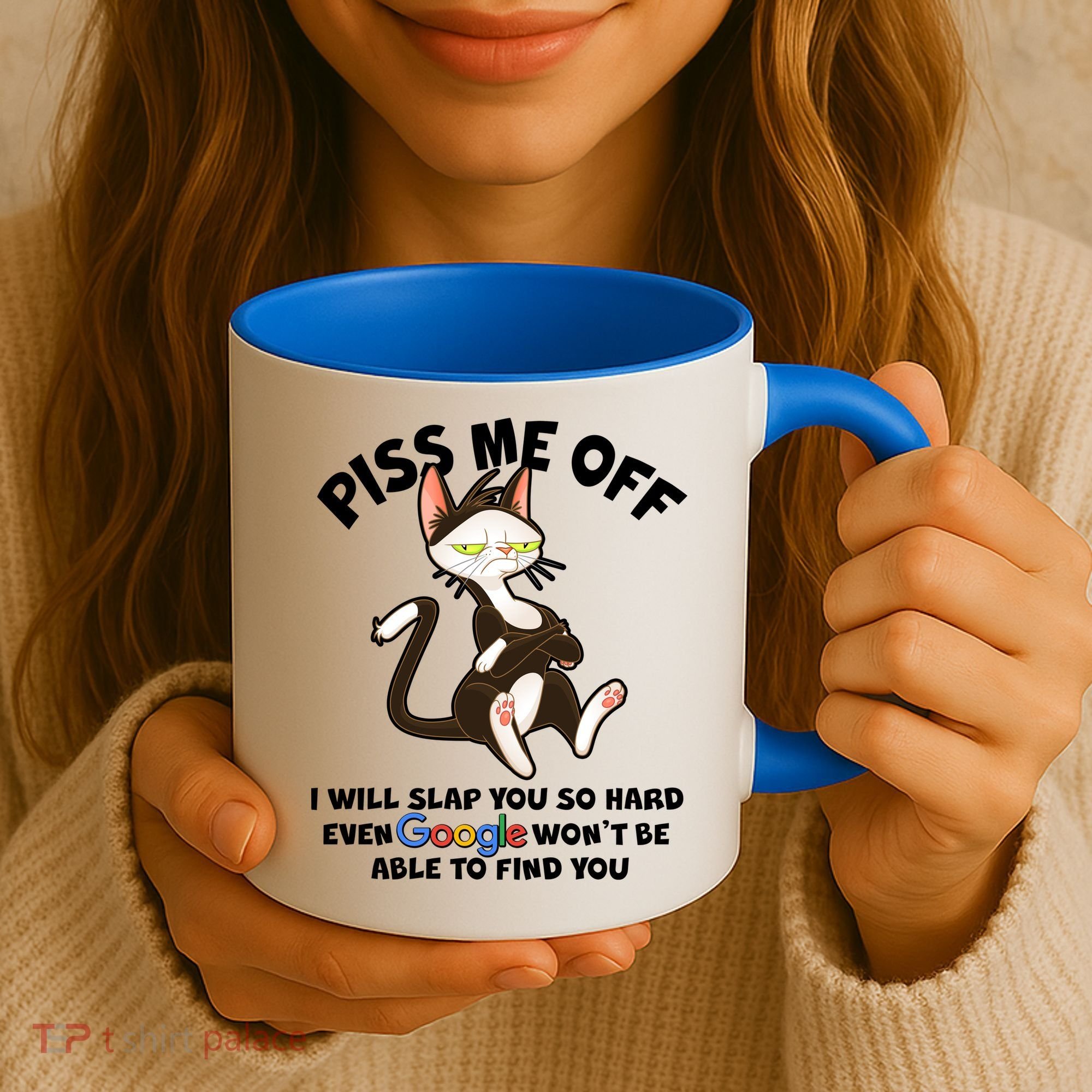 Funny Piss Me Off Cat Meme Coffee Mug