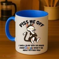 Funny Piss Me Off Cat Meme Coffee Mug thumb 4