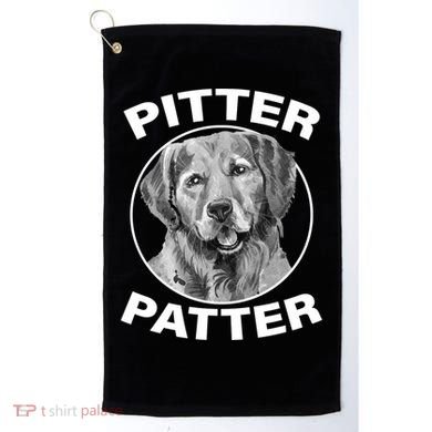 Funny Pitter-Patter Arch Golf Towel