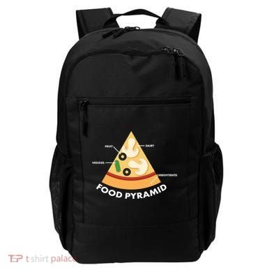 Funny Pizza Food Pyramid Backpack