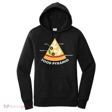 Funny Pizza Food Pyramid Women's Hoodie