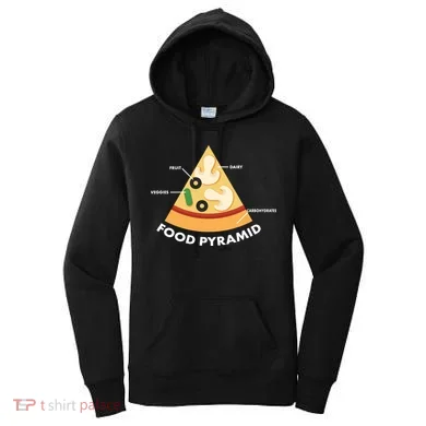 Funny Pizza Food Pyramid Women's Hoodie