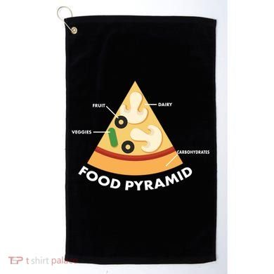Funny Pizza Food Pyramid Golf Towel
