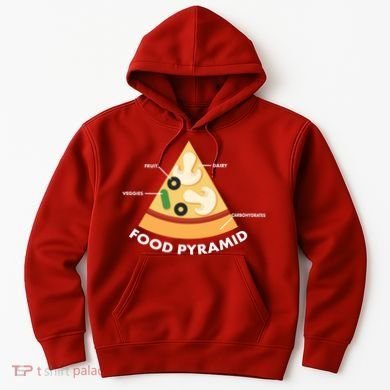 Funny Pizza Food Pyramid Hoodie